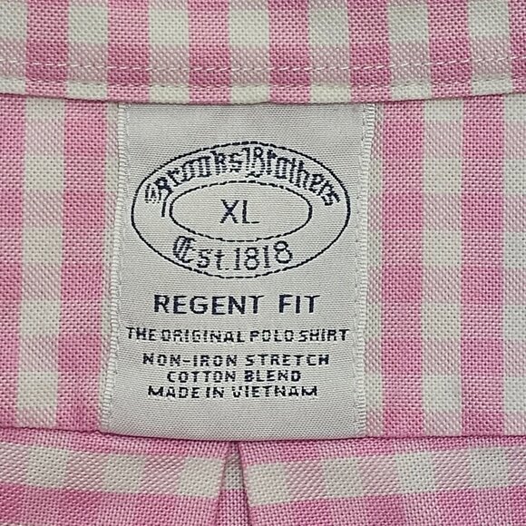 Brooks Brothers Regent Fit Stretch Non-Iron Button Down XL - Picture 4 of 8